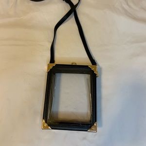 Miss Lola Black clear box bag